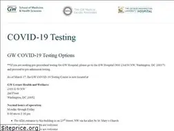 Sites similar to gwcovid19testing.com