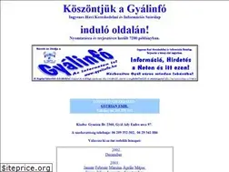 Sites similar to gyalinfo.hu