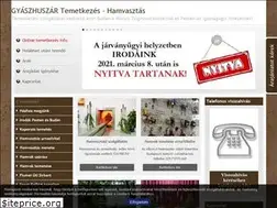 Sites similar to gyaszhuszar.hu
