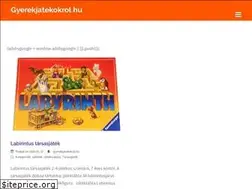 Sites similar to gyerekjatekokrol.hu