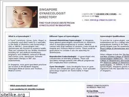 Sites similar to gynaecologist.sg