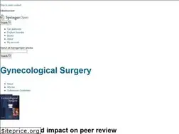 Sites similar to gynecolsurg.springeropen.com