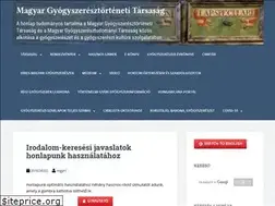 Sites similar to gyogyszeresztortenet.hu