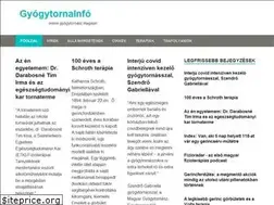 Sites similar to gyogytornainfo.hu
