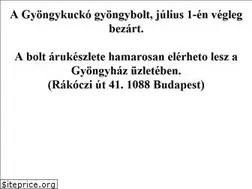 Sites similar to gyongykucko.hu