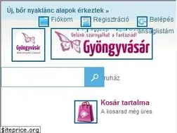 Sites similar to gyongyvasar.hu