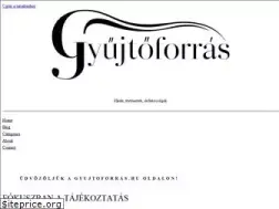 Sites similar to gyujtoforras.hu
