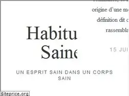 Sites similar to habitudes-saines.fr