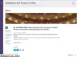 Sites similar to habituesdelteatrocolon.wordpress.com