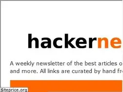 Sites similar to hackernewsletter.com