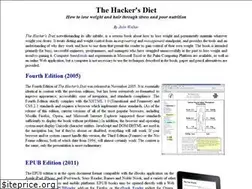 Sites similar to hackersdiet.org