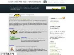 Sites similar to hacking-for-beginners.blogspot.in
