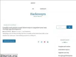 Sites similar to hackronym.com