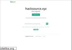 Sites similar to hacksource.xyz