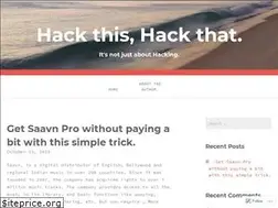Sites similar to hackthishackthat.wordpress.com