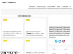 Sites similar to hadatomohiro.com