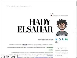 Sites similar to hadyelsahar.github.io