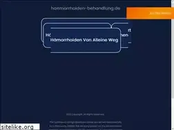 Sites similar to haemorrhoiden-behandlung.de
