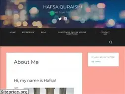 Sites similar to hafsaquraishi.com