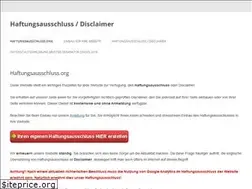 Sites similar to haftungsausschluss.org