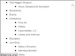Sites similar to hagginmuseum.org
