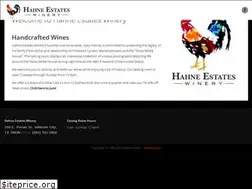 Sites similar to hahneestateswinery.com