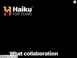 Sites similar to haikuforteams.com