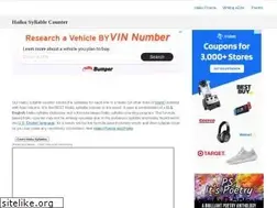 Sites similar to haikusyllablecounter.com