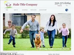 Sites similar to hailetitle.com