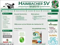 Sites similar to haimbacher-sv.de