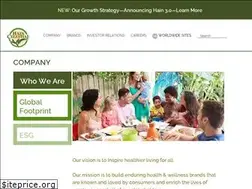Sites similar to hain-celestial.eu