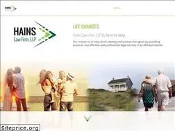 Sites similar to hainslawfirm.com