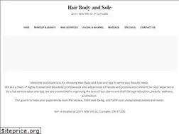 Sites similar to hairbodyandsole.com