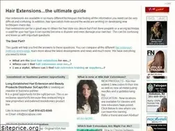 Sites similar to hairextensionguide.com