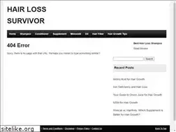 Sites similar to hairlosssurvivor.com