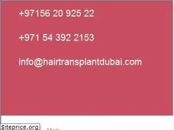 Sites similar to hairtransplantindubaicost.com