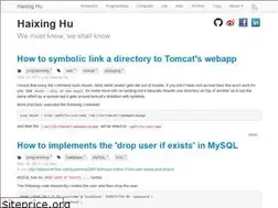 Sites similar to haixing-hu.github.io