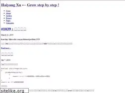 Sites similar to haiyangxu.github.io