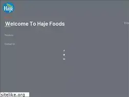 Sites similar to hajefoods.com
