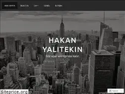 Sites similar to hakanyalitekin.wordpress.com
