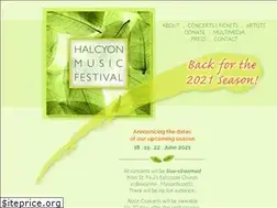 Sites similar to halcyonmusicfestival.org