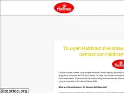 Sites similar to haldiramfrachise.com