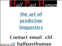 Sites similar to halfpasthuman.com