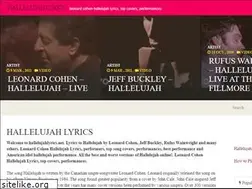 Sites similar to hallelujahlyrics.net