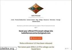 Sites similar to hallofheroeslcg.com