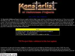 Sites similar to halloweenmonsterlist.info