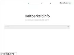 Sites similar to haltbarkeit.info