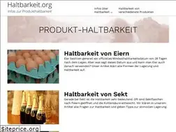 Sites similar to haltbarkeit.org