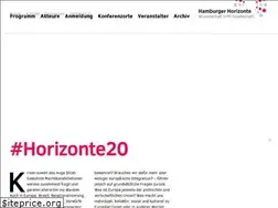 Sites similar to hamburger-horizonte.de