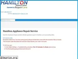 Sites similar to hamiltonappliancerepair.ca